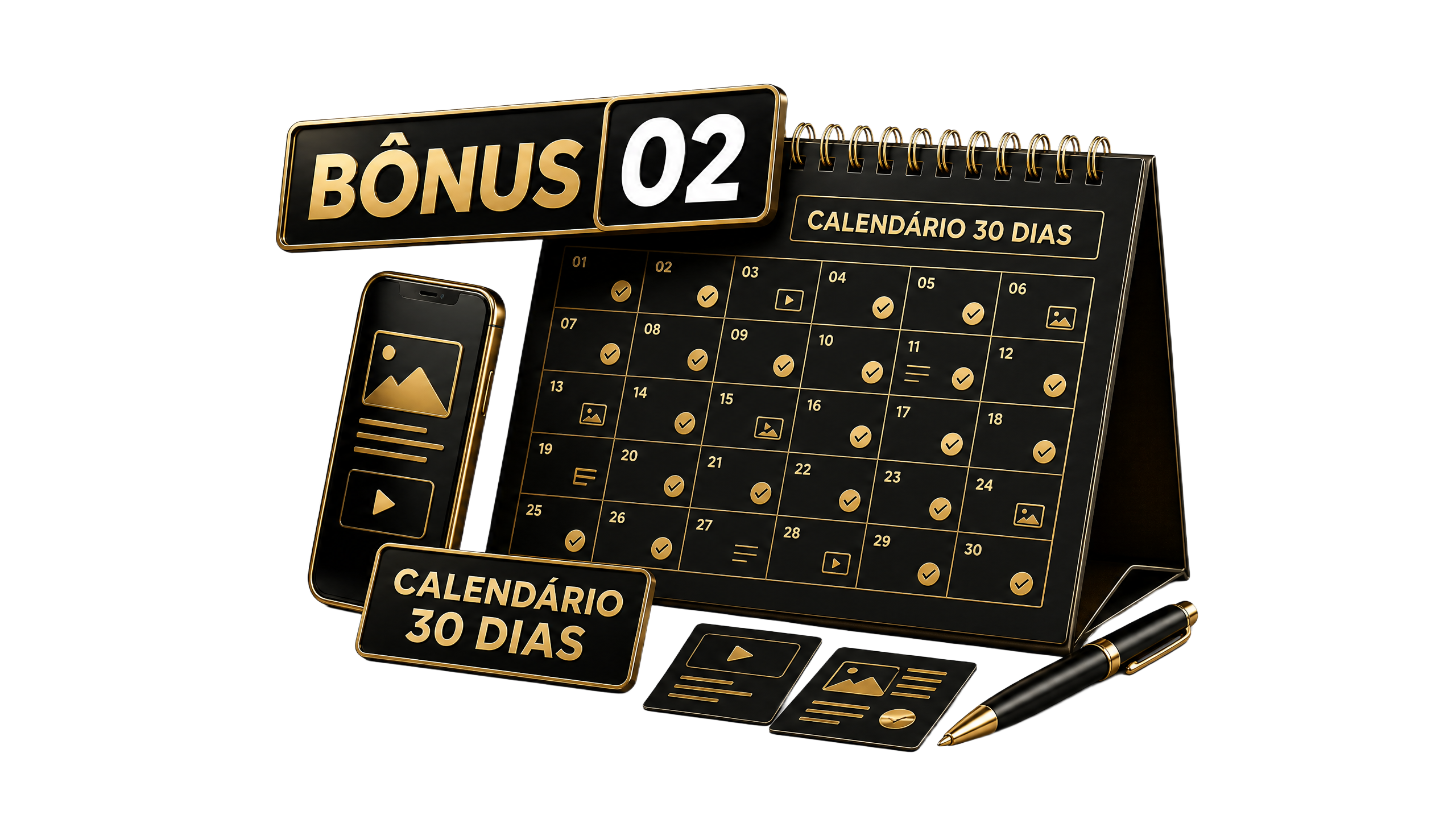 Calendário de Conteúdo 30 Dias
