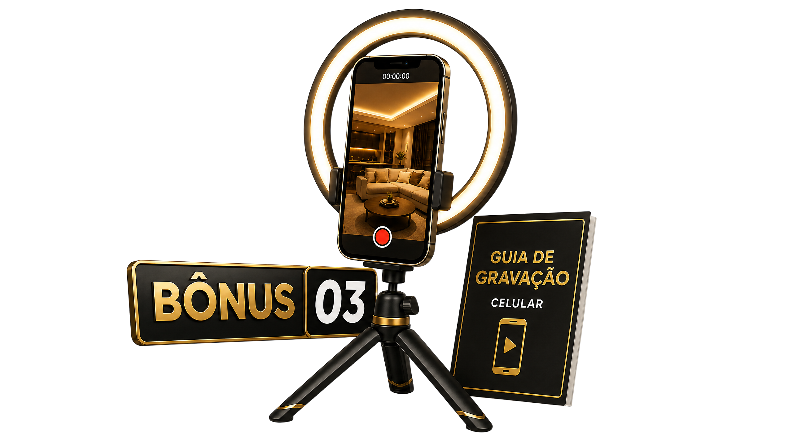 Guia Rápido de Gravação com Celular
